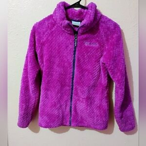 GIRLS SIZE LARGE 14/16 Columbia Plush Fleece Jacket